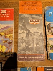 Bundle Vintage Road Maps Atlas BP/Esso/Mobil/National Benzole X 7 Pull Out