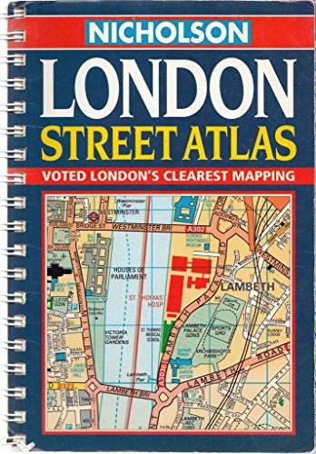 Nicholson London Street Atlas Spiral bound Book The Fast Free Shipping