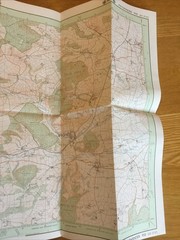 1985 Ordnance Survey Pathfinder Map 950 SO 27/37 Knighton And Brampton Brior