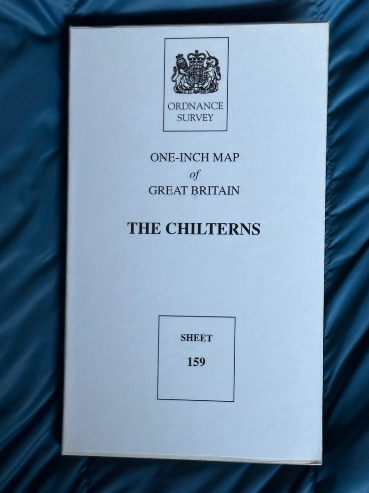 Ordnance Survey, 1 Inch Paper Map, The Chilterns, no: 159, Library Ed, 1960’s