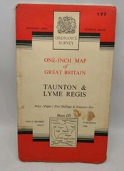 1960 Ordnance Survey One Inch Map – Taunton & Lyme Regis – Sheet 177 – Yeovil