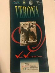 Rare Map & Travel/Tourist Brochure Of Verona, Italy Travel Guide Excellent Cond.