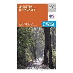 Ordnance Survey Explorer Map 233 Leicester & Hinckley 1:25,000 Folded Map