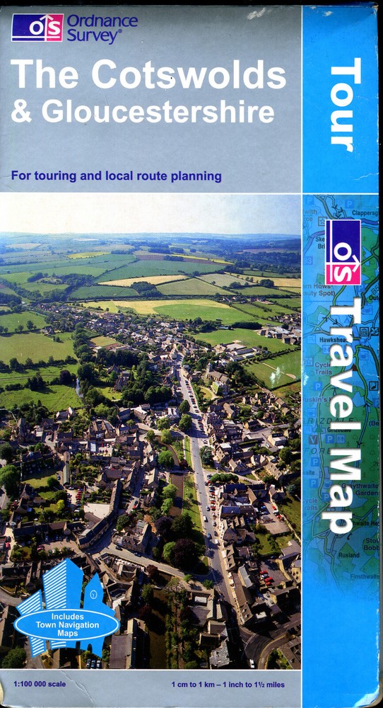 Ordinance Survey -Tour Travel Map – Cotswolds & Gloucestershire 2003