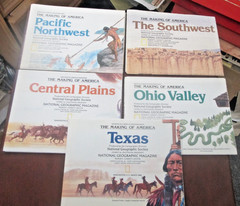 Vintage 1980s National Geographic Map The Making of America Lot of 15 Excellent