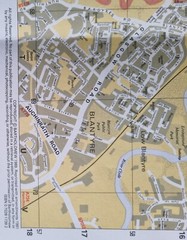 Vintage 1991 Official Glasgow Streetfinder Colour Papwr Fold Up Bartholomew Map
