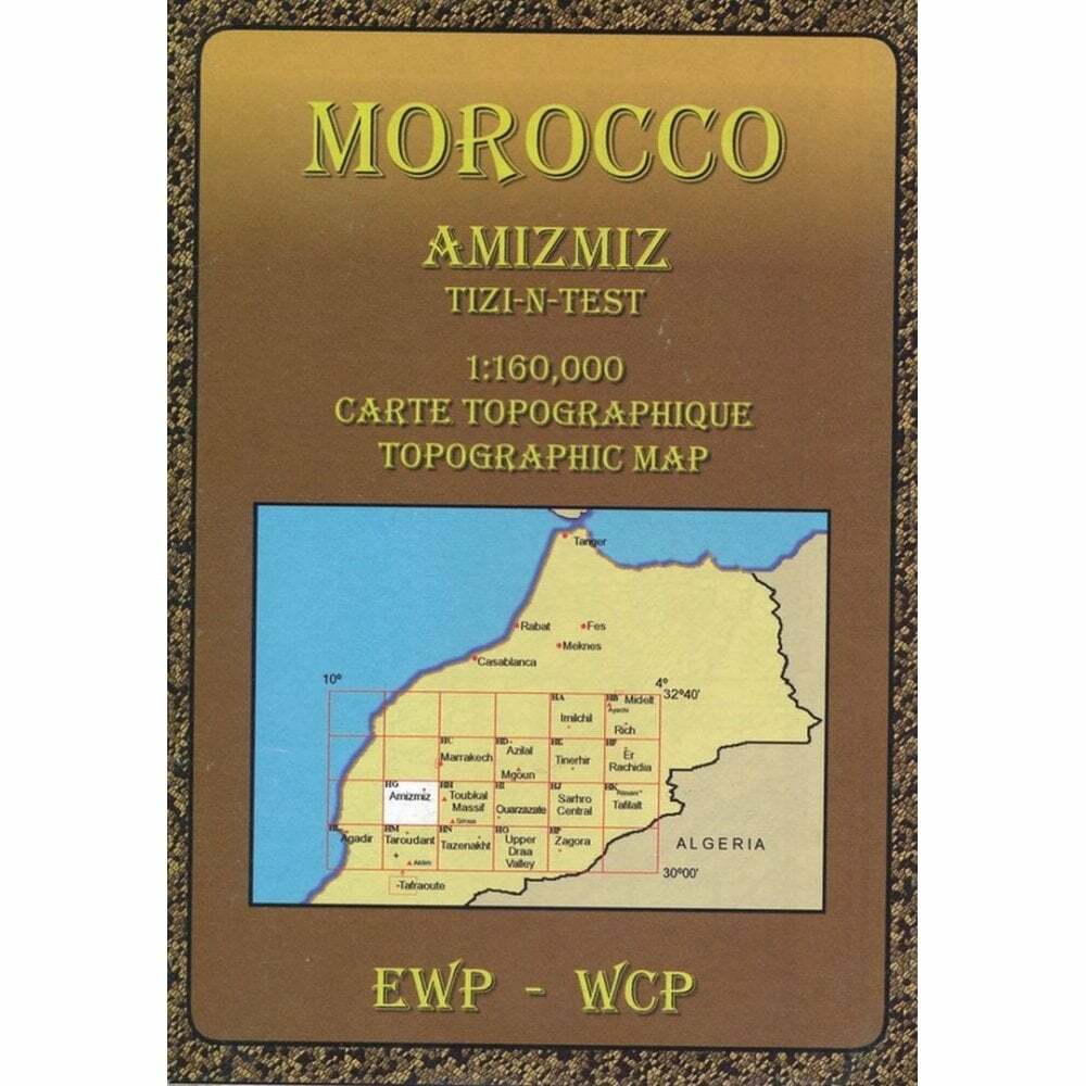 Morocco Amizmiz Tizi-n-Test Topographic Map