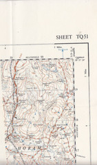 Ordnance Survey (OS) 1:25,000 First Series Map Sheet TQ 51 East Hoathly