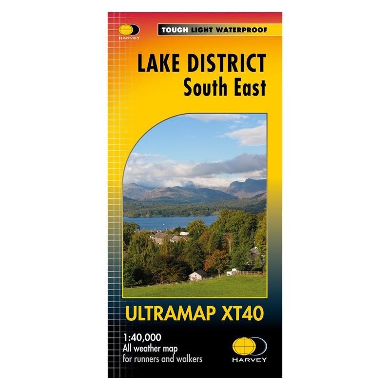 Pocket Size Map Lake District East Mini XT40 Waterproof For Walkers Runners