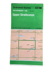 OS Ordnance Survey, Pathfinder Map, Sheet: 158 Upper Strathconon