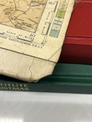 Antique 1924 Bartholomew’s Half Inch to 1 Mile Cloth Map, No 7 Glasgow and Clyde