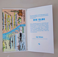 Elbe Cruise Hamburg Cuxhaven Stylised Map Poster Carl Griese