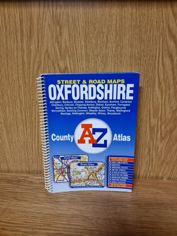 Oxfordshire A-Z County Atlas Street And Road Map (23f)
