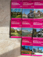 Joblot 10 Black Country Central England OS Landranger Map 1:50000 Hiking Walking