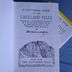 A Pictorial Guide to the Lakeland Fells Book 2x books north western & southern