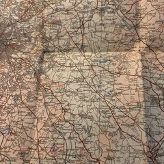 WARWICKSHIRE Bartholomew Revised Contoured Half In Map Sheet 19 Paper 1954