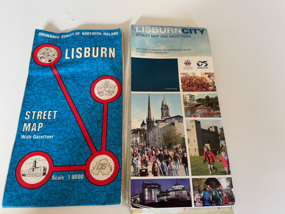 Ordnance Survey LISBURN Street Maps X 2