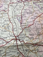 Bartholomew Map Vale Of Severn Worcester Vintage 70s 1971 Paper ½” Free Post UK
