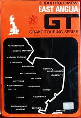 BARTHOLOMEW 1977 5 GRAND TOURING PAPER MAP SERIES EAST ANGLIA 4 MILES-1 INCH