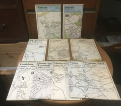 BUNDLE OF 10 SCOTTISH STREET PLAN – TOWN MAPS