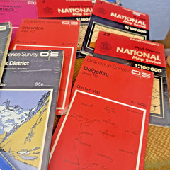 Vintage Ordnance Survey Shell Michelin BP AA British Road Travel Maps Bundle x33