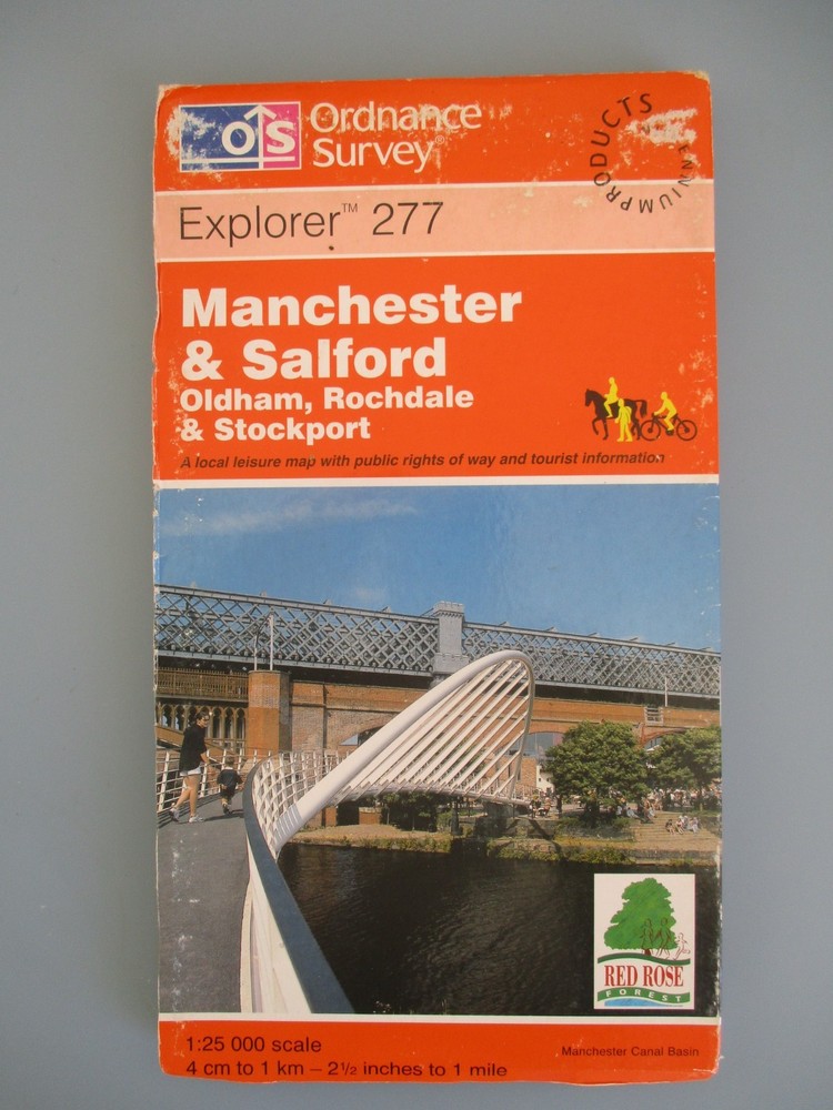 OL277 Manchester & Salford OS Explorer Map Ordnance Survey
