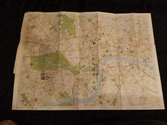 “GEOGRAPHIA” MAP OF LONDON~WITH GUIDE AND INDEX TO STREETS