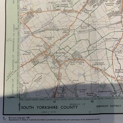 Vintage Ordnance Survey Pathfinder Hemsworth Askern 1987 Map 704