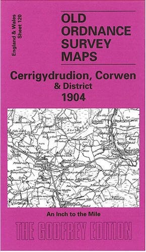 Cerrigydrudion, Corwen and District 1904:… by Pratt, Derrick Sheet map, folded