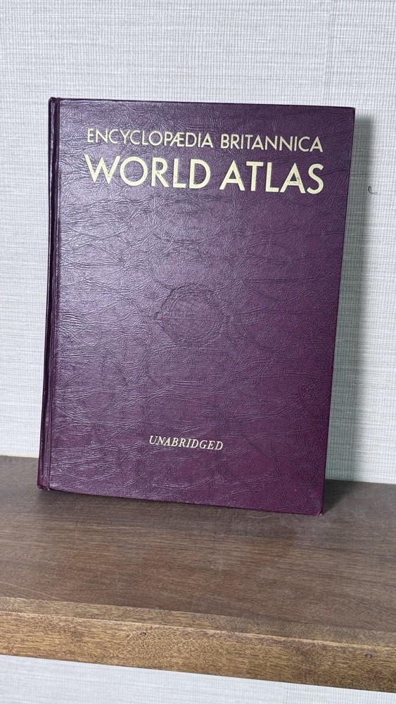 Encyclopaedia Britannica World Atlas Unabridged Hardcover Geography World