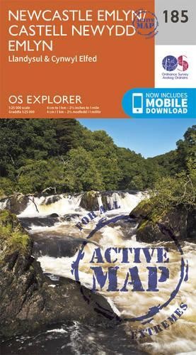 Newcastle Emlyn, Llandysul and Cynwyl Elfed (Map) OS Explorer Active Map