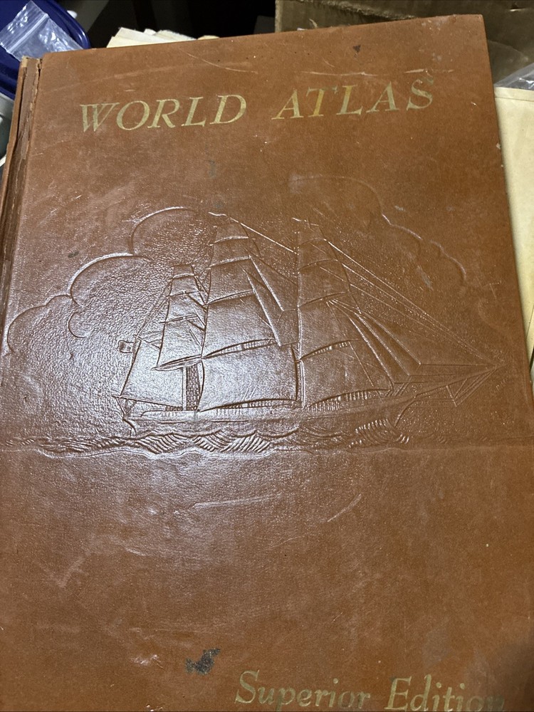 terms): Vintage 1966 Hammond World Atlas Superior Edition Hardcover