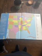 Rare Webster’s new geographical Atlas United States in the world 1990