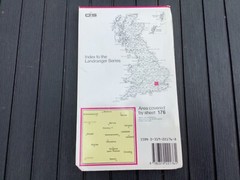 OS Ordnance Survey Landranger Map 176 West London area – 1990
