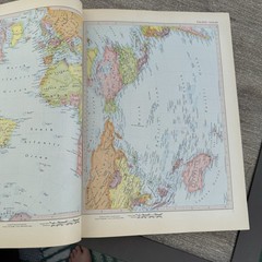 Encyclopaedia Britannica World Atlas Vintage 1957 Hardcover Reference Map Book