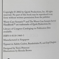 The Worst Case Scenario Survival Handbook Golf 2002 Paperback Humor