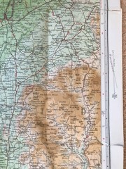BARTHOLOMEW’S REVISED HALF INCH CONTOURED MAP SHEET 35 TEESDALE 1952