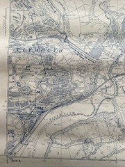 Vintage 1968 OS Large Scale National Grid Map Of Plymouth & Plympton