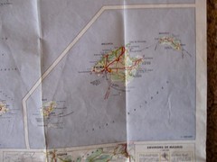 Michelin Map España (Spain) & Portugal, Sheet 990, Vintage 1971; 47 1/2″ x 39″