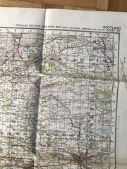 1945 Military System Map- Stirling & Dunfermline War Office Edition