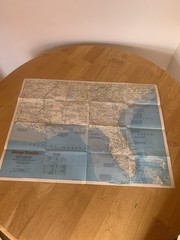 National Geographic The Making of Americe Deep South Map Magazine 1983