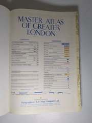 Vintage Master Atlas of Greater London Hardback Book Collectors City Maps