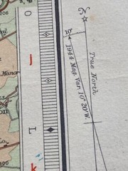 1944 Cloth Bartholomew’s Vintage Half-Inch Map Of The Vale Of Trent