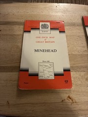 MINEHEAD Ordnance Survey Seventh Series CLOTH One In Map Sheet 164 1966 Bampton