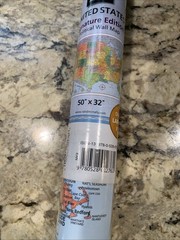 RAND MCNALLY SIGNATURE UNITED STATES WALL MAP LAMINATED FINISH Sz 50″ x 32” NEW