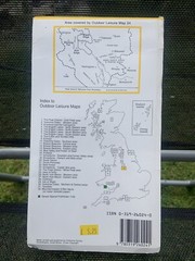 ordnance survey Map The Peak District White Peak Area Used