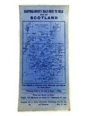 4 Bartholomew’s Tourist & Cyclists Reduced Survey Maps 1900-1930’s on Cloth