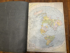 Vintage 1943 Hammond’s Liberty World Atlas Colored Maps