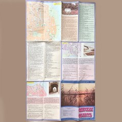 2x Odesa Travel Maps Ukraine Pair 1980s Soviet USSR Одесса Vintage Wall Art