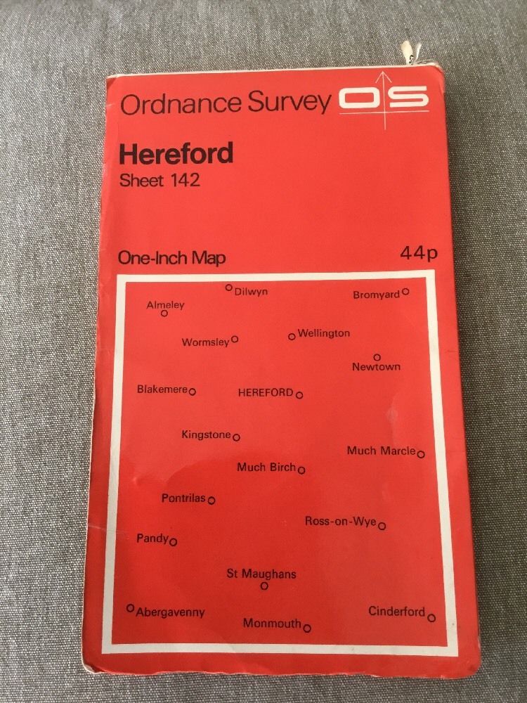 1971 Ordnance Survey One Inch Map 142 Hereford (incl Wellington And Ross-on-Wye)